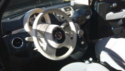 fiat 500 steering wheel lock