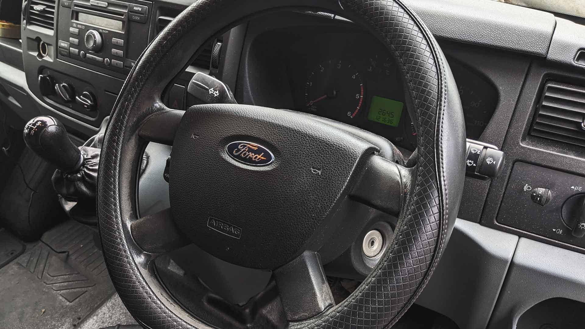 ford transit steering wheel lock