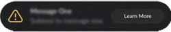Tesla touchscreen displaying pop-up messages and car alerts with options to learn more or dismiss