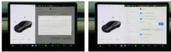 Tesla touchscreen showing the Sentry Mode activation screen.