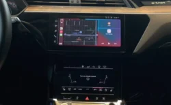 display setting screen on Audi car